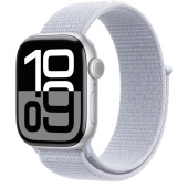 Apple Watch Series 10 (46mm) Алюминиевый корпус, Серебристый, Sport Loop (без RuStore)