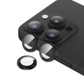 Защитное стекло Benks GlassWarrior на камеру для iPhone 15 Pro, 15 Pro Max, Металлический ободок