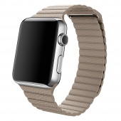 Браслет кожаный блочный Leather Loop для Apple Watch 42, 44, 45mm
