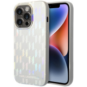 Чехол iPhone 14 Pro Накладка Пластик Karl Lagerfeld Monogram Iridescent Hard