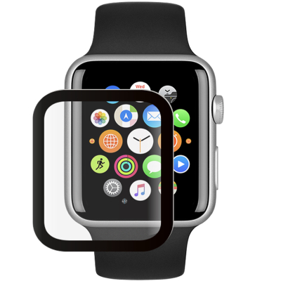 Защитное 3D стекло Deppa для Apple Watch 42мм (Защитное 3D стекло Deppa для Apple Watch 42мм)