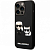 Чехол iPhone 14 Pro Накладка Пластик Karl Lagerfeld 3D Rubber Karl&Choupette Hard