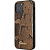 Чехол iPhone 12, 12 Pro Накладка Кожзам Guess Animal Python Metal logo Hard