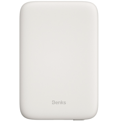 Беспроводной Power Bank Benks On-Go, 10.000 мАч, MagSafe (Внешний аккумулятор Benks Белый)