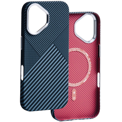 Чехол Luxo Carbon Series для iPhone 16 Магнитный (с MagSafe) (Чехол Luxo S16)