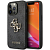Чехол iPhone 13 Pro Max Накладка Кожзам Guess Big metal Logo Hard
