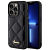 Чехол iPhone 15 Pro Накладка Кожзам Guess Quilted with Script metal logo Hard