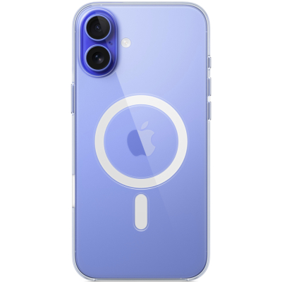 Чехол Clear Case для iPhone 16 Пластик (с MagSafe) (Накладка Прозрачный)