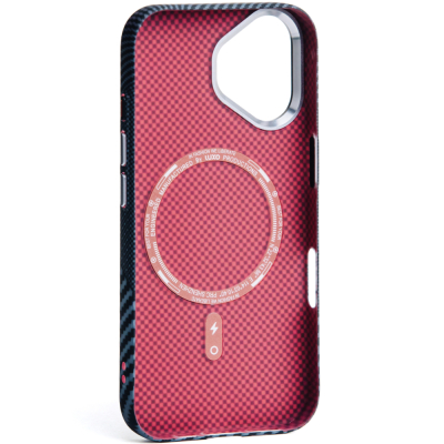 Чехол Luxo Carbon Series для iPhone 16 Магнитный (с MagSafe) (Чехол Luxo S16)