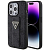 Чехол iPhone 15 Pro Max Накладка Кожзам Guess GripStand 4G with Triangle Diamond metal logo Hard