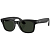 Умные очки Ray-Ban Wayfarer, черная матовая оправа, Фотохром: Прозрачные - Графитово‑Зелёные, L