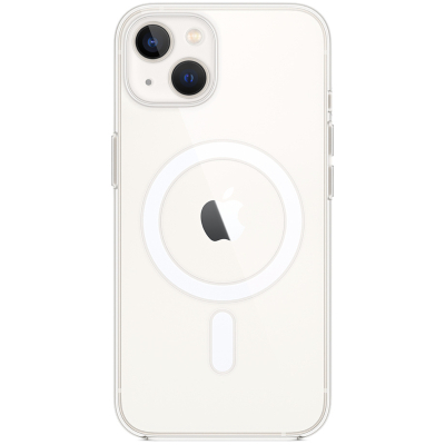 Чехол Clear Case для iPhone 13 Пластик (с MagSafe) (Накладка Прозрачный)