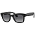 Умные очки Ray-Ban Wayfarer, черная матовая оправа, Поляризационные: Градиент Графитовые, M